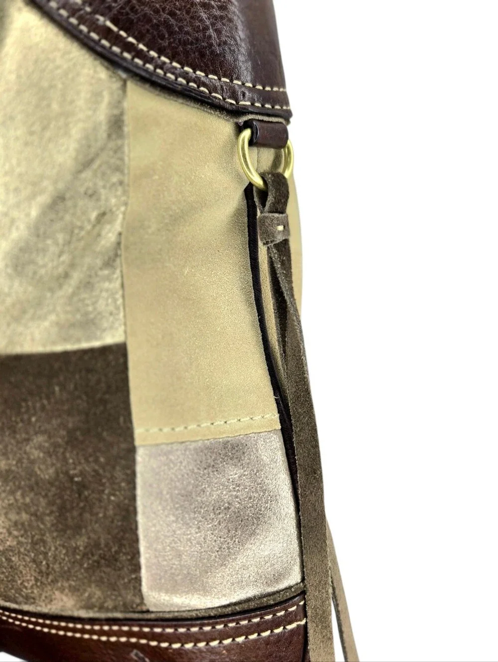 Coach Patchwork Hobo handbag. Brown/gold.